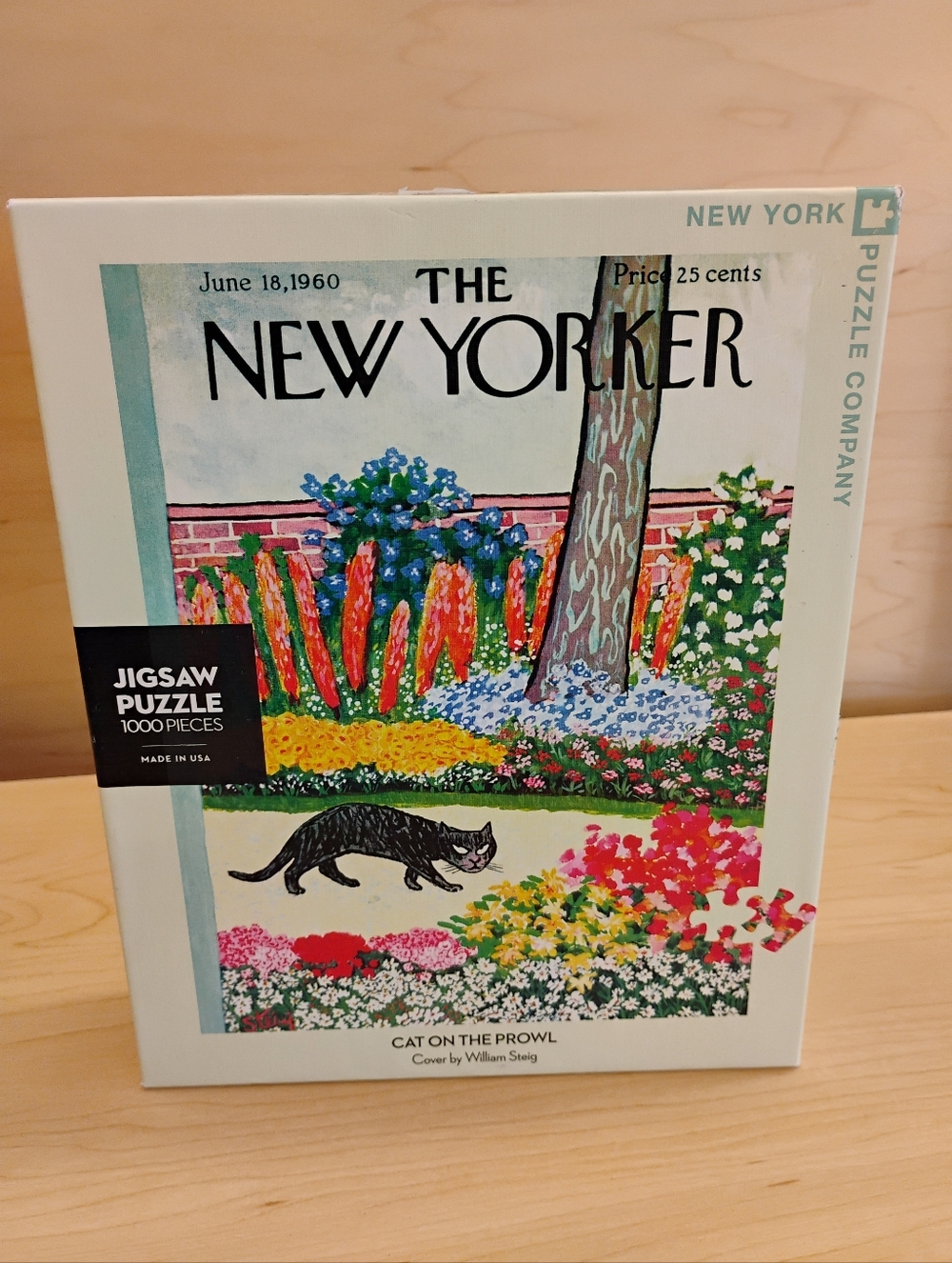The New Yorker 'Cat on the Prowl' 1000-Piece Jigsaw Puzzle - Multicolor - Picture 2 of 15